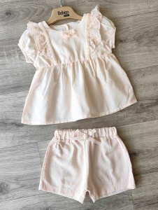 Костюм Bebico "Бантик" персиковий, дівчинка 9-12-18-24 місяців