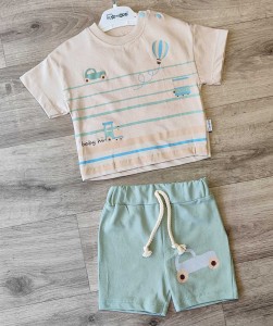 Костюм Flamindo «Baby hi» зелений, хлопчик 6-9-12-18 місяців