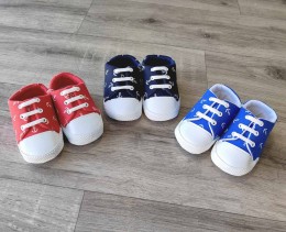 Пінетки Bebiccino «Якор» мікс кольорів, унісекс 6-12 місяців