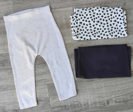 Штаны "Микс рисунков" микс цветов, девочка 12 месяцев