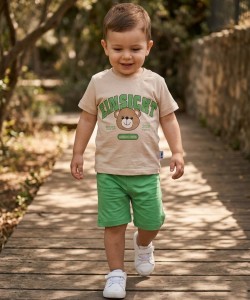 Костюм MYS «Einsight» зеленый, мальчик 6-9-12-24 месяцев