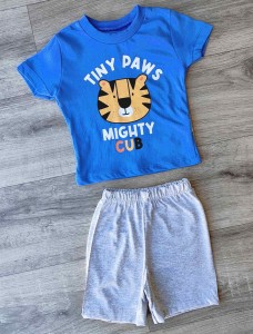 Костюм Moyes «Тигрёнок» синий, мальчик 6-9-12-24 месяцев