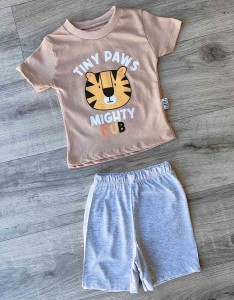 Костюм Moyes «Тигрёнок» бежевый, мальчик 6-9-12-24 месяцев