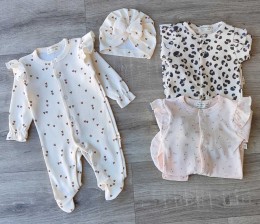 Человечек Murat Baby "Лео+бантики" микс цветов, девочка 0 месяцев