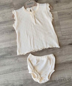 Комплект Mammy&Daddy "Однотонный" бежевый, девочка 0-3-6-9  месяцев