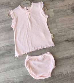 Комплект Mammy&Daddy "Однотонный" розовый, девочка 0-3-6-9  месяцев