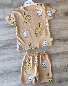 Костюм Minitix "Cute Panda" коричневий, хлопчик 9-12-18-24 місяців