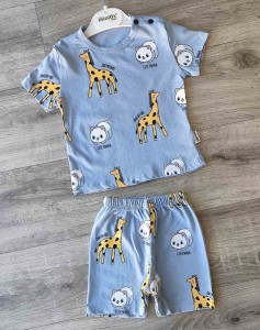Костюм Minitix "Cute Panda" блакитний, хлопчик 9-12-18-24 місяців