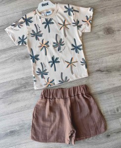 Костюм Deco «Пальмы» коричневый, мальчик 2-3-4-5 лет