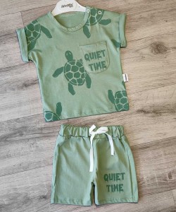 Костюм Minitix "Quiet time" зелений, хлопчик 9-12-18-24 місяців
