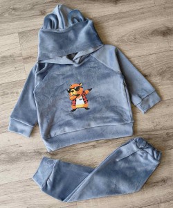 Костюм «Бобер» серый(графитовый), мальчик 9-18мес-3-5 лет