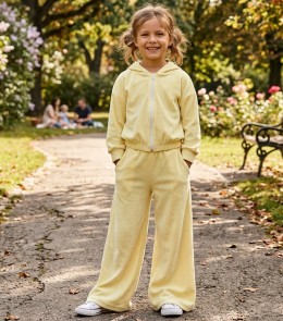Костюм "Велюр" жовтий, дівчинка 6-7-8-9-10-11 років