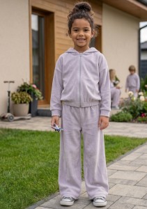 Костюм "Велюр" сірий, дівчинка 6-7-8-9-10-11 років