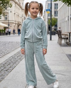 Костюм "Велюр" зелений (м'ятний/бірюзовий), дівчинка 6-7-8-9-10-11 років