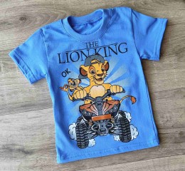 Футболка «Lion» голубой, мальчик 1-2-3-4-5 лет