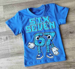 Футболка «Six Seven» голубой, мальчик 1-2-3-4-5 лет