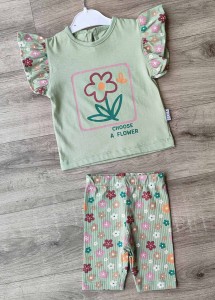 Костюм Citir "Ромашки" зеленый, девочка 6-9-12-18 месяцев