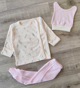 Комплект Baby Can «Цветочки» розовый, девочка 0 месяцев