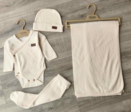 Комплект Uko Baby «Однотонный» бежевый, унисекс 3 месяцев