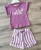 Костюм My Bella «Hello» фиолетовый, девочка 6-9-12-18 месяцев, фото