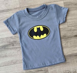 Футболка "Бэтмен" серый(графитовый), мальчик 1,5-3-5-7-9  лет