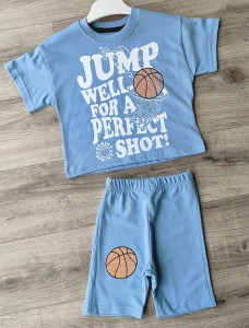 Костюм One Bons "Jump" голубой, мальчик 1-2-3-4 лет