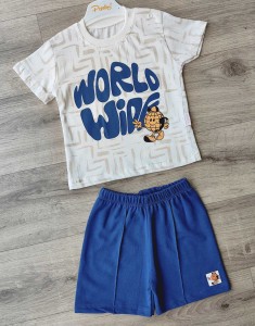 Костюм Pepelino "World wide" синий(темный), мальчик 6-9-12-18 месяцев