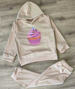 Костюм "Кекс" бежевий, дівчинка 3-5-7-9 років