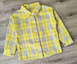 Сорочка« Клітина» жовтий, хлопчик 6-7-8-9 років