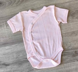 Боді «Однотонний» рожевий, дівчинка 0-3 місяців