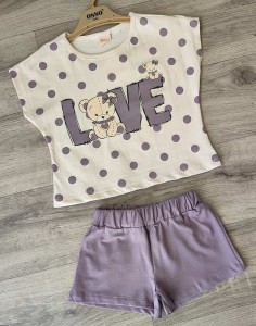 Костюм Osso «Love» фиолетовый, девочка 2-3-4-5 лет