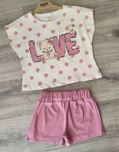 Костюм Osso «Love» коричневый(терракотовый), девочка 2-3-4-5 лет