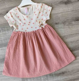 Платье My Bella "Точки" коричневый, 2-3-4-5 лет