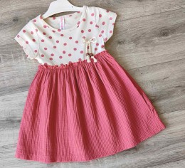 Платье My Bella "Точки" бордовый, 2-3-4-5 лет