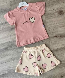 Костюм Donino «Love» коричневый(терракотовый), девочка 6-9-12-18 месяцев