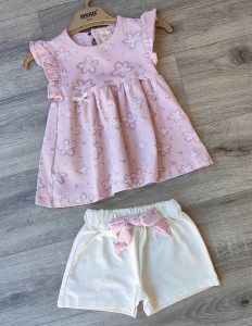 Костюм Osso «Цветочки» розовый(пудра), девочка 2-3-4-5 лет