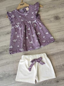 Костюм Osso «Цветочки» фиолетовый(темный), девочка 2-3-4-5 лет