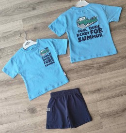 Костюм Nazar Baby "Crocodile" блакитний, хлопчик 9-12-18-24 місяців