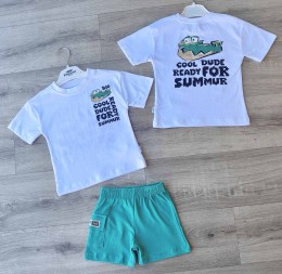 Костюм Nazar Baby "Crocodile" белый, мальчик 9-12-18-24 месяцев