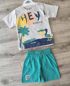 Костюм Nazar Baby "Hey!" сірий, хлопчик 9-12-18-24 місяців