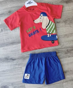 Костюм Nazar Baby "Let's Skate!" червоний, хлопчик 9-12-18-24 місяців