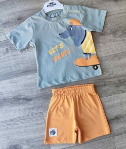 Костюм Nazar Baby "Let's Skate!" зелений, хлопчик 9-12-18-24 місяців