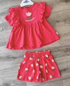 Костюм Nazar Baby "Sweet flower" красный, девочка 9-12-18-24 месяцев
