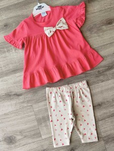 Костюм Nazar Baby "Бант+сердце" красный, девочка 9-12-18-24 месяцев