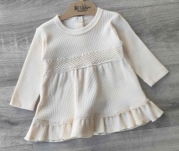 Платье Findik «Сеточка» бежевый, 3-6-9 месяцев