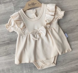 Боди-платье Findik "Бантик" бежевый, девочка 3-6-9-12-18 месяцев