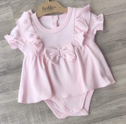 Боди-платье Findik "Бантик" розовый, девочка 3-6-9-12-18 месяцев