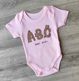 Боді Findik «ABC» рожевий, дівчинка 3-6-9-12-18 місяців