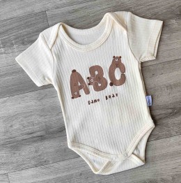 Боди Findik «ABC» молочный, унисекс 3-6-9-12-18 месяцев