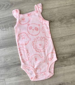 Боді "Пандочка" рожевий, дівчинка 6 місяців